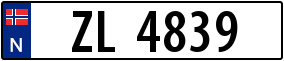 Trailer License Plate